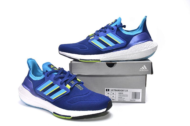 Adidas Ultraboost 22 Legacy Indigo Solar Yellow
