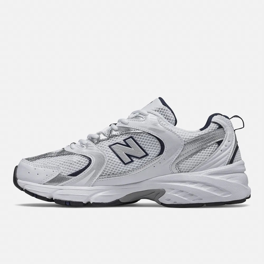 New Balance 530 White Silver Navy
