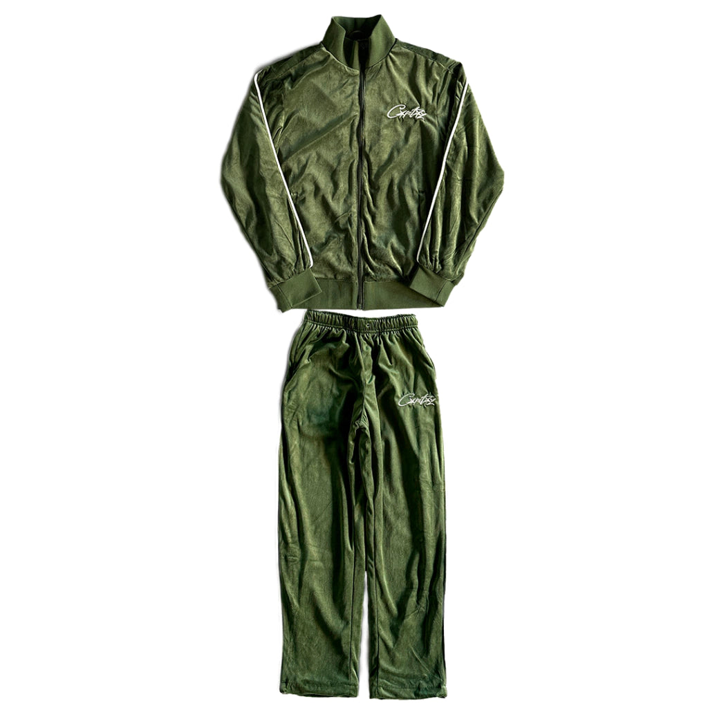 Conjunto Corteiz Veludo Verde