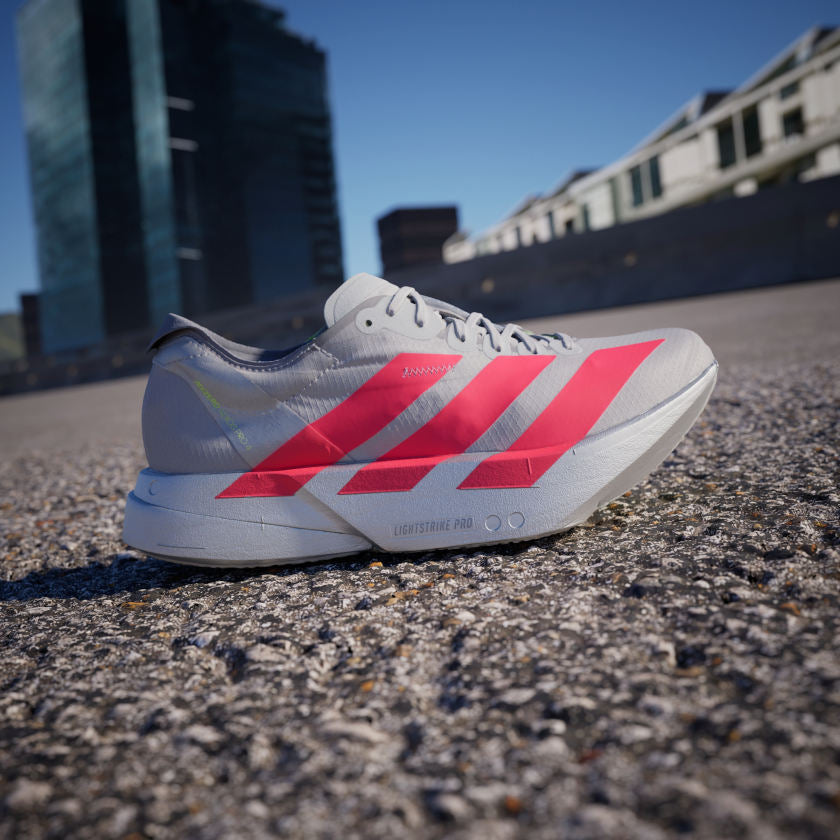 Adidas Adizero Adios Pro 4 Grey Two Lucid Red