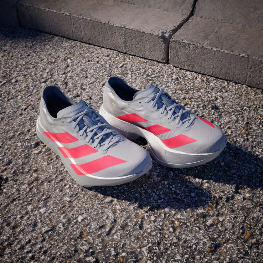 Adidas Adizero Adios Pro 4 Grey Two Lucid Red