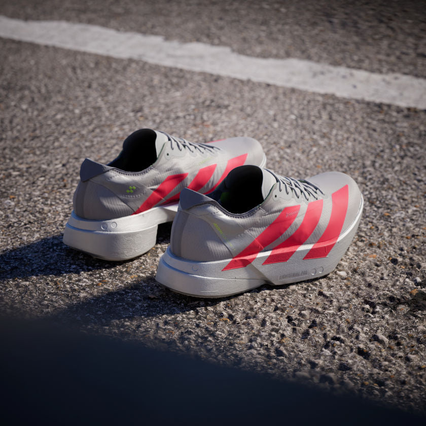 Adidas Adizero Adios Pro 4 Grey Two Lucid Red