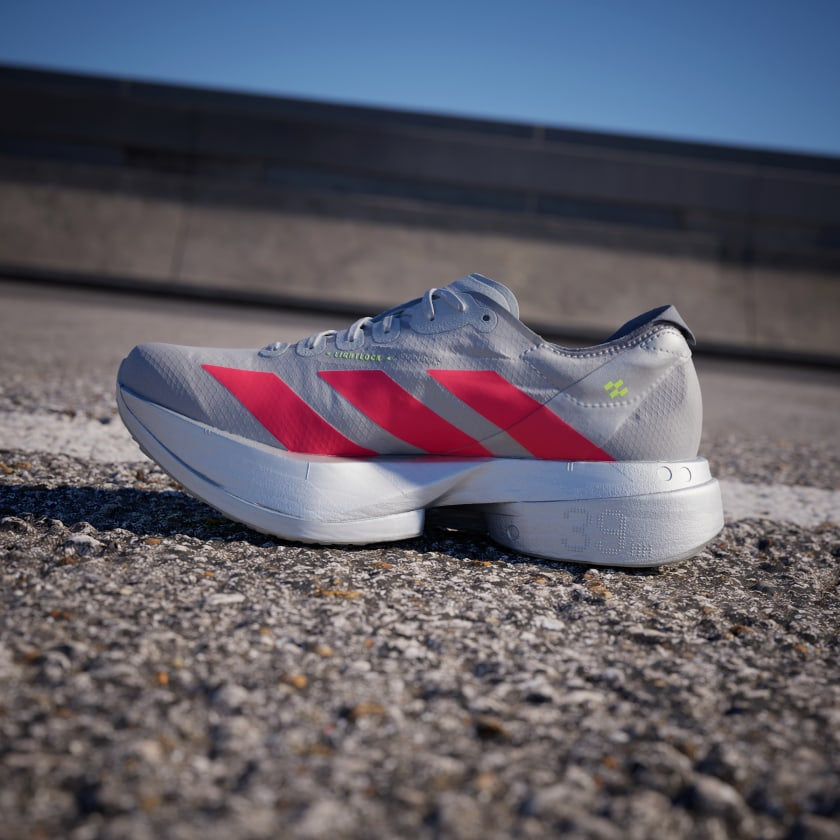 Adidas Adizero Adios Pro 4 Grey Two Lucid Red