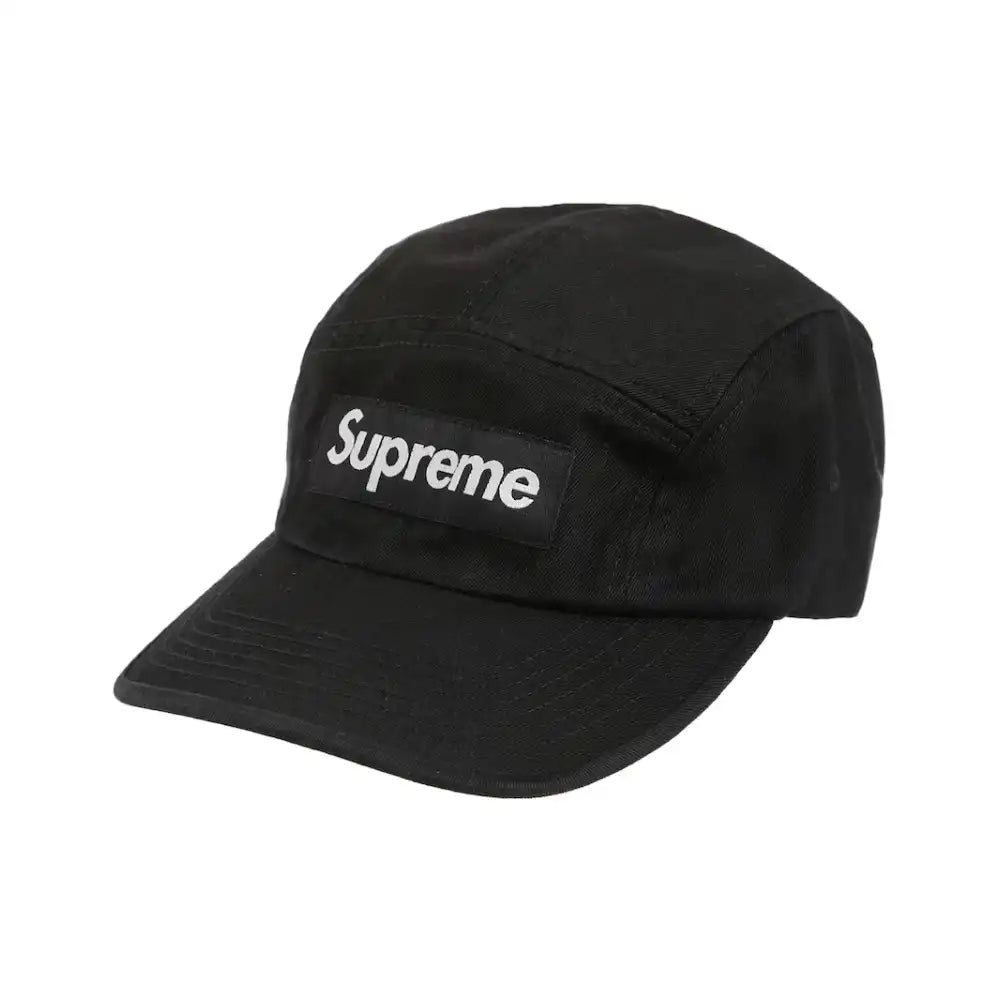 Boné Supreme Washed Canvas Camp Black
