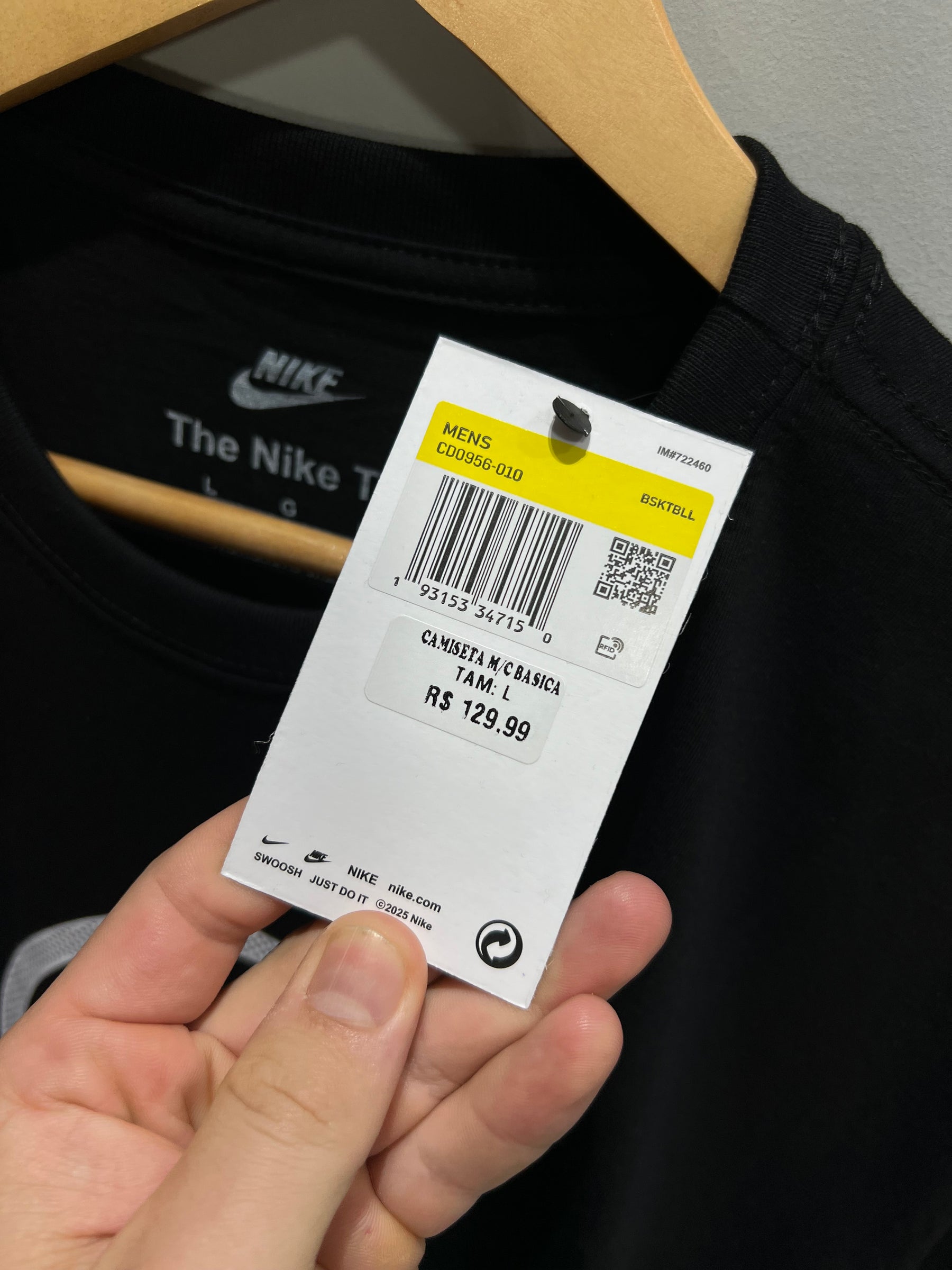 Camiseta Nike Total 90 - Preta