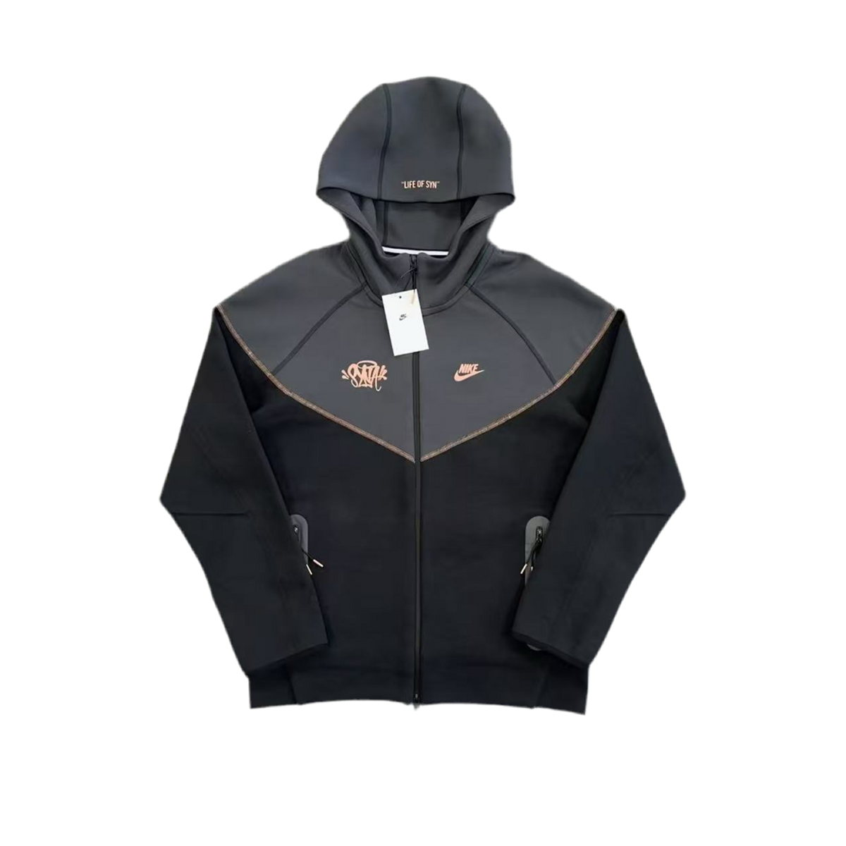 NIKE X CENTRAL CEE X SYNA WORLD - JAQUETA SPORTSWEAR TECH FLEECE "PRETO/BRONZE"