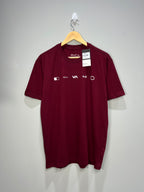 Camiseta RVCA Branding Reflect - Bordô