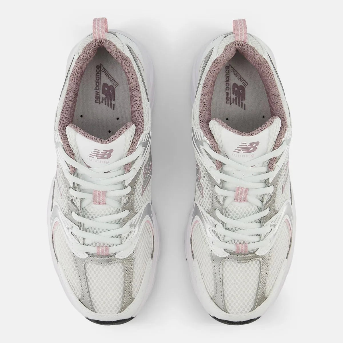New Balance 530 White Silver Ice Wine