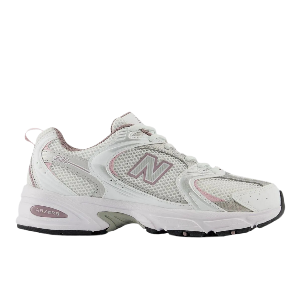 New Balance 530 White Silver Ice Wine