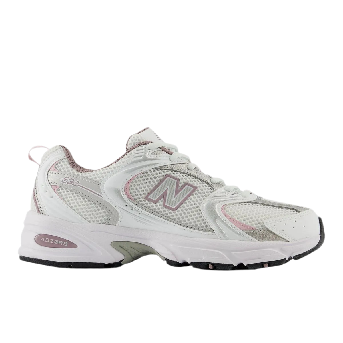 New Balance 530 White Silver Ice Wine