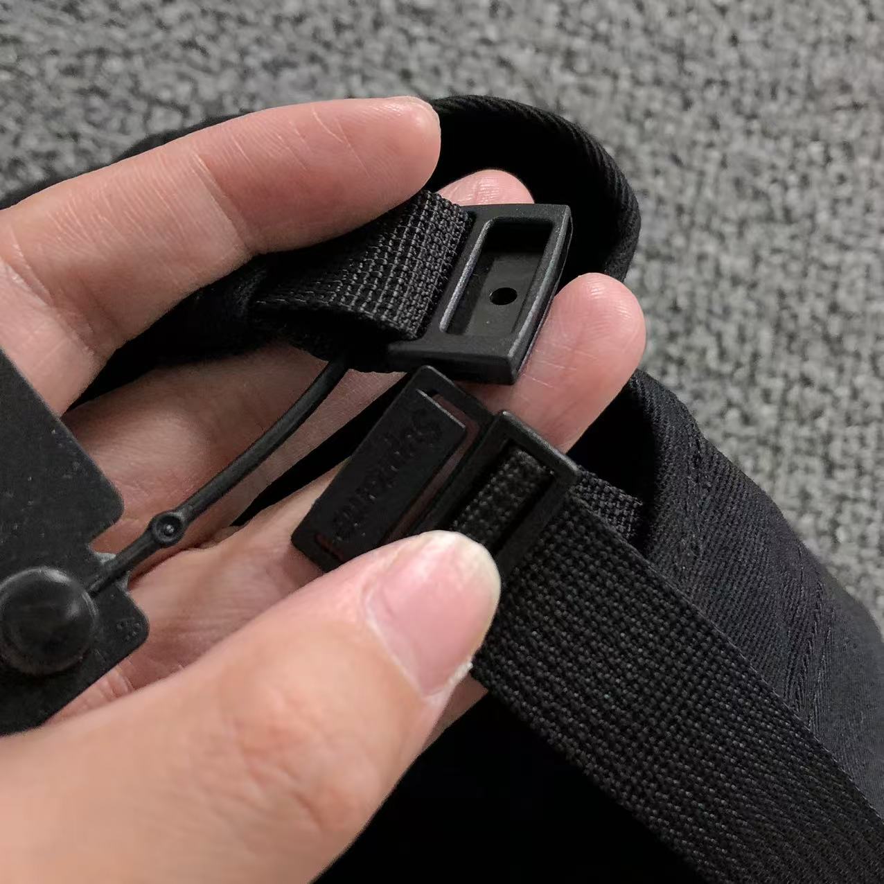 Boné Supreme Washed Canvas Camp Black