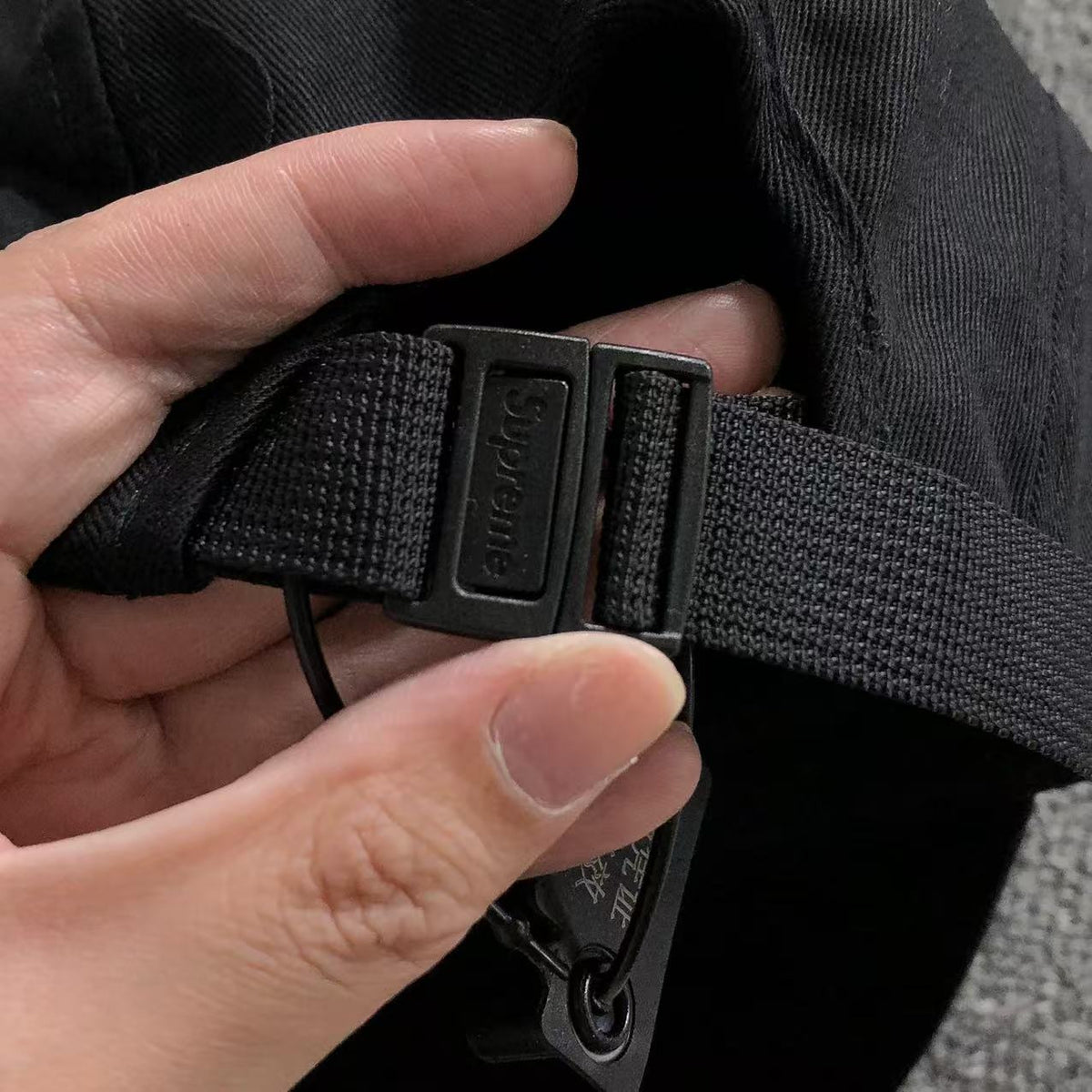 Boné Supreme Washed Canvas Camp Black