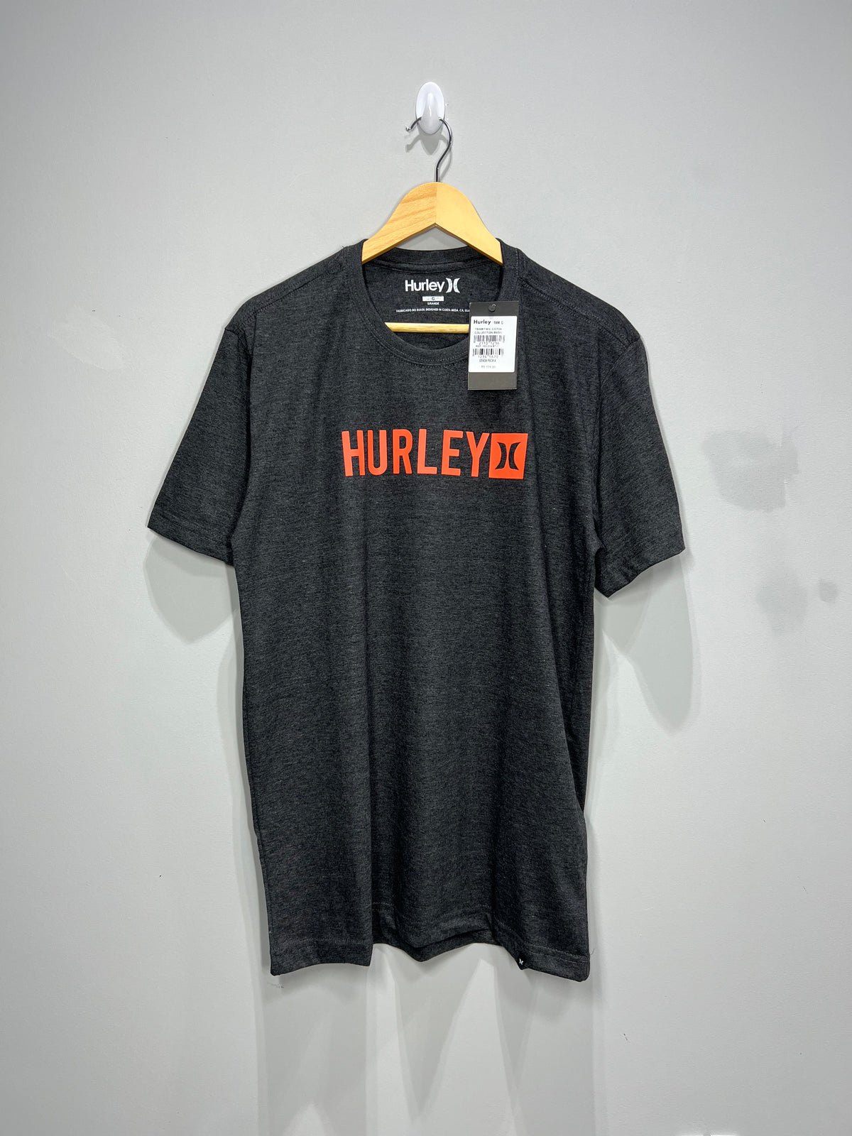 Camiseta Hurley Icon Square - Cinza