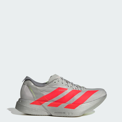 Adidas Adizero Adios Pro 4 Grey Two Lucid Red